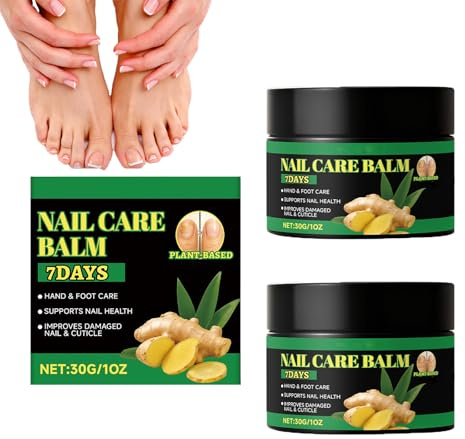 Bálsamo para el cuidado de uñas de jengibre para 7 días, aceite de cutículas de jengibre para uñas, aceite nutritivo hidratante, suero fortalecedor de uñas, bálsamo de reparación, bálsamo multiusos