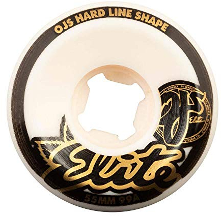 OJ Elite Skateboard-Rollen Elite Hardline 99a weiß 55mm