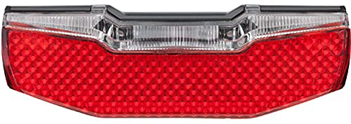 AXA Blueline Gepäckträgerrücklicht, rot schwarz, Einheitsgröße