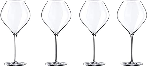 ZRDSZWZ Copas de vino de cristal fiables copas de vino tinto transparente, grandes copas exquisitas, aptas para lavaplatos, aptas para uso en casa de 860 ml (tamaño: 4)