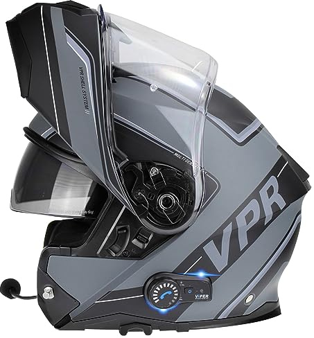 VIPER RSV191 Flip Front Helmet (Raze Grey,S)