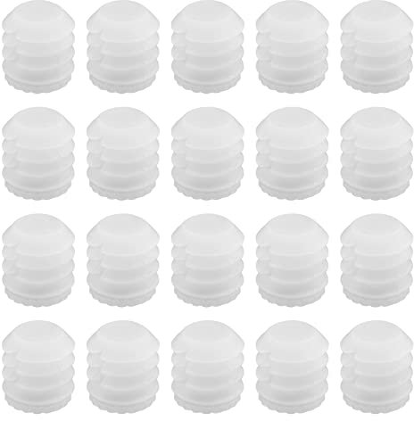 VGOL 100PCS Tasselli Ad Espansione Cerniera M4x10mm Tasselli Ad Espansione In Plastica 4mm Inserti Tasselli Cerniera Bianca Accessori Per Armadio Armadio 8.8x10mm