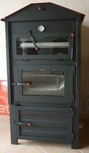 Horno de leña de cocción indirecta L 81 x P 103 habitación en refractario