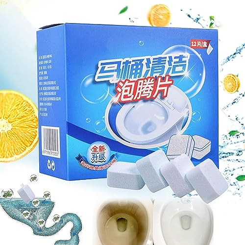 EXQST Caja de 1/2/3 de tabletas de Limpieza Flushbright, Limpiador de inodoros Flushbright, Limpiador de inodoros para Limpieza y desodorización