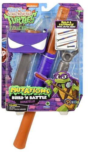 TEENAGE MUTANT NINJA Turtles: Build N Battle Donatello Bo Staff. Ninja Reveal Playset. Create Countless Combinations!