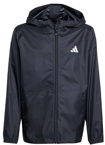 adidas Unisex Kids Rain Coat, Black, 7-8 Years