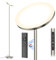 Lampadaire sur Pied LED, 3330LM 30W Lampadaire LED Dimmable avec 6 Modes de Scène, 3000K-6000K Floor Lamp Moderne avec Télécommande, Lampadaires Argent Haut 175cm pour Salon, Chambre, Bureau, Hôtel