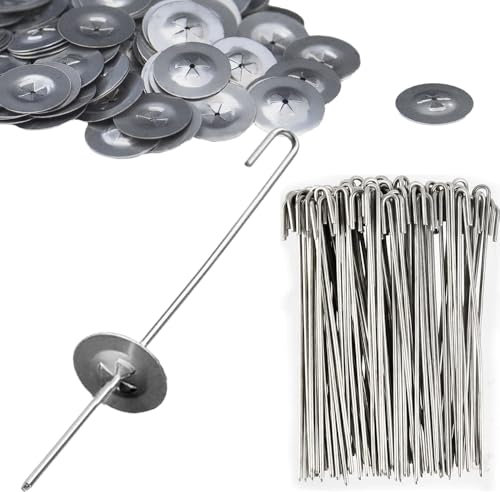 C&Xanadu 100 Pcs Solar Panel Roof Mesh Clips,Wire Mesh Clips,304 Stainless Steel Solar Panels Bird Guard for Bird Proofing Mesh to Stop Pigeon Bird & Leaves Access.