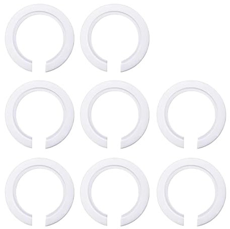 8 Pcs Lampshade Reducer Ring, Light Shade Adapter Ring, Light Shade Adapter Ring, Lampshades Adapters Rings, Lampshade Rings Adapter, for Mounting E14 Screw-On Lamps to E27 Lamp Housings