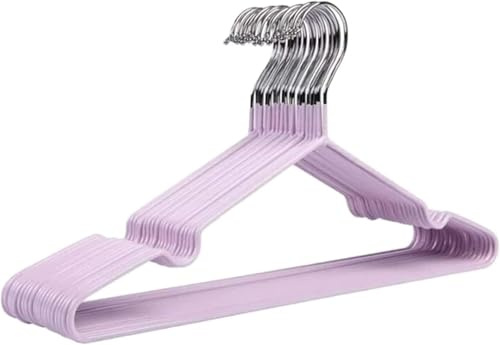 MIXEL 10 Pieces Heavy Duty Wire Hangers, Durable and Sturdy for Coats, Suits, Dresses, Shirts, Ideal for Wardrobes, Closets, Laundry Rooms, Space-Saving Design, 40cm