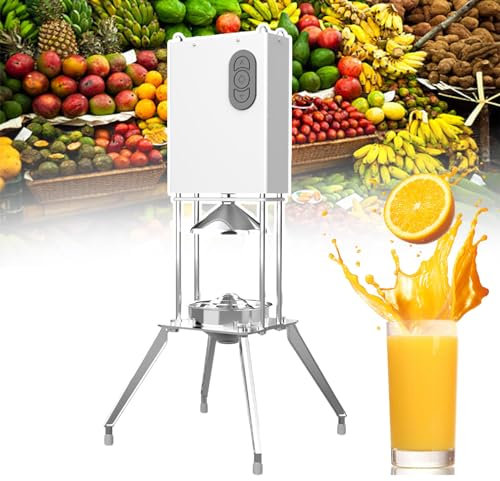 KLYDBMYT Exprimidor de cítricos eléctrico de 58 W, de Acero Inoxidable, para encimera, para pomelos, Naranjas y Limones Frescos, exprimidor de Naranjas de Calidad Comercial con Pantalla de 120 mm