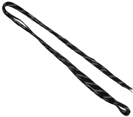 Toddmomy Eishockey Schlittschuhe Schnürsenkel Flach Gewachst Schwarz Ersatz Für Hockey-schlittschuh-Schuhe Ski-schlittschuh-zubehör Verschleißfeste Bänder