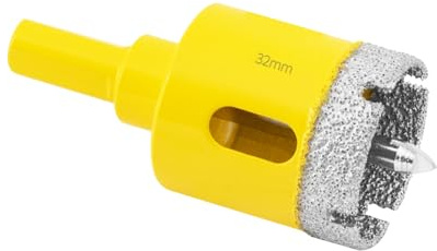 Aohhy Broca de Diamante 32mm con Piloto de Centrado, Profesional Sierra Coronas Perforadora de Diamante para Azulejos, Porcelana, Vidrio, Mármol y Cerámica
