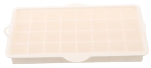 TOYANDONA Molde Rectangular Para Bandeja De Hielo Con Tapa Molde De Silicona Para Hielo Bandeja Para Cubitos De Fácil De Desmoldar Para Uso Cocina