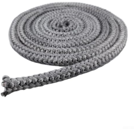 Cuerda de junta de estufa de leña, resistencia a altas temperaturas, fibra de vidrio, quemador de leña, tira selladora para horno de chimenea (20 mm x 2,5 m)