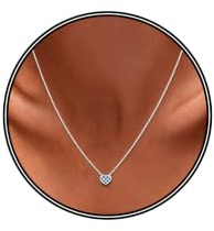 Meteorstarry Kette Silber 925 Damen,Halskette Sterlingsilber mit Klein Cubic Zirkonia Herz Anhänger,Personalisiert Wasserfest Boho Silberkette Schmuck Geschenk für Mädchen Frauen Freundin