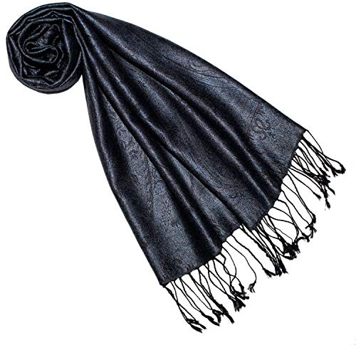 Lorenzo Cana Seidenschal für Frauen Schal 100% Seide gewebt Damenschal elegant Paisley Muster Ton in Ton