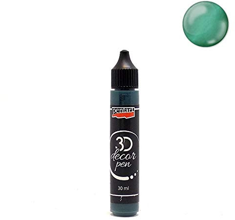 Zita`s Creative 3D Decor Pen 30ml - smaragd grün. Metallfarbe, Bastelfarbe, Acrylfarbe