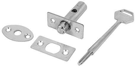 Serrure de mortaise de clé de puits de tube cachée d'acier inoxydable de porte coupe-feu 44x48x22mm