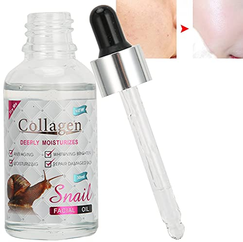 Huile pour le Visage, Huile de Visage D'escargot Sérum D'huile pour le Visage Récupération du Visage Hydratant Anti-âge Hydratant Blanchissant Huile Nettoyante pour le Visage pour Peau Mature, Huile D