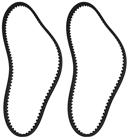 ECSiNG 2 x Antriebsriemen für Rasenmäher HTD800-8M-12, kompatibel mit Stiga Park 95 Combi Deck 9585-0164-01, aus Gummi, schwarz, geschlossene Schnalle