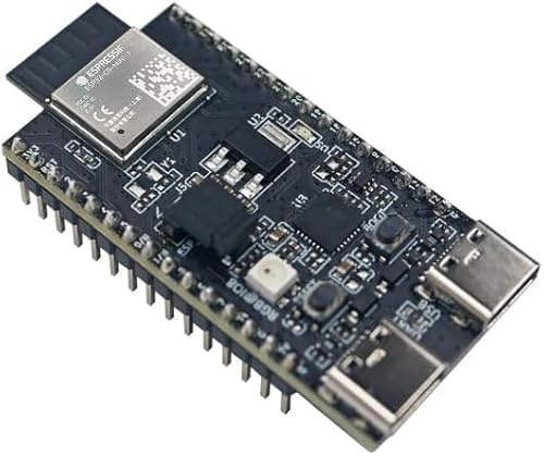 Espressif ESP32-C6-DevKitM-1-N4 Development Board with Wi-Fi 6, Bluetooth 5, USB, Jumper Wires, Breadboard, Single Board Computer