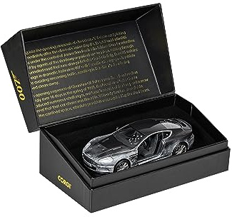 Corgi formgjuten modellbilar – CC03805 James Bond – Aston Martin DBS 'Quantum of Solace' – män, kvinnor och barn souvenirgåvor från Storbritannien – små formgjutna leksaksbilmodeller för pojkar,