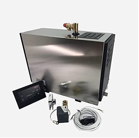 Kits de sauna 4 5kw Générateur de vapeur automatique en acier inoxydable ménage à la vapeur Sauna Chambre Steam Bath Machine for Relax Spa Room Contrôleur numérique Machine portative de fumigation de