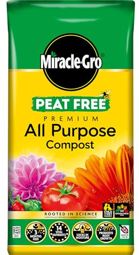Miracle-Gro PEAT FREE Premium All Purpose Compost, 75 litre
