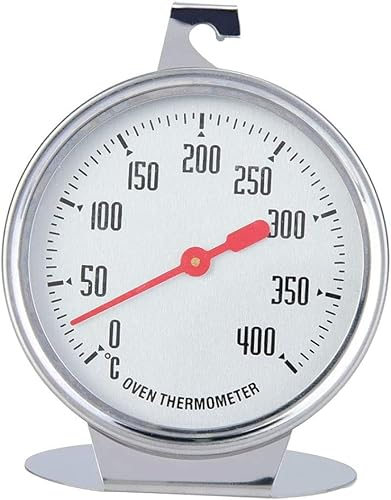 Oven Thermometer,Stainless Steel Oven Thermometer,Vertical Dial Oven Thermometer,Oven Thermometer for Inside,for Fan Oven