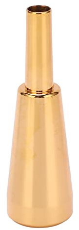 Bocchino per Tromba in Metallo 3C, Bocchino Sostituibile più Spesso e più Pesante, con Funzionamento Semplice, per Trombe Standard (GOLD)