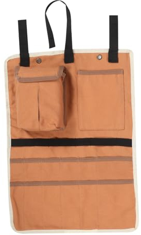GLEAVI Auto Rücksitztasche aus Canvas Organizer für Rückbank und Fahrzeugsitz Leicht zu Montieren für Auto und Wohnmobil