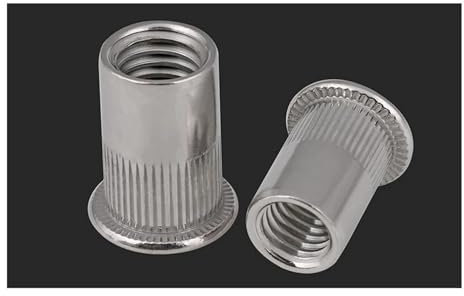 M3 Mt4 M5 M6 M8 M10 M12 304 Edelstahl Flachkopf Metrisches Gewinde Blind Blindniete Einsatz Nutsert Kappe Niete Nu(M3 20pcs)