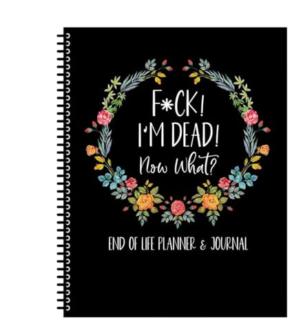Libro planificador de fin de vida, planificador con texto en inglés I'm Dead Planner, When I'm Gone Workbook, cuaderno organizador de libros de trabajo, cuaderno de arreglos finales guiados para