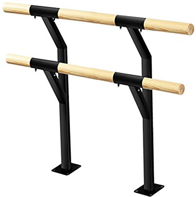 SGKOMN Professionelle Ballettstange, Stretching-Stange zum Tanzen zu Hause, an der Wand montierte, anhebbare Fitness-Übungsstange für Erwachsene und Kinder(Black 1 m)