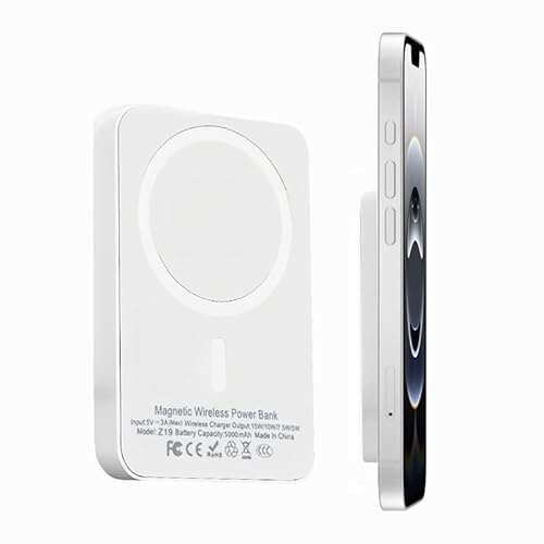 Power Bank Magnetico for Mag-safe，Wireless Caricatore 22.5W Ricarica Rapida Powerbank,Il Più Leggero Ricarica RapidaCaricabatterie Rapida Batteria Esterna/per iPhone 16/15/14/13/12/Pro Max (GB2)