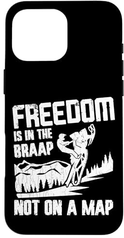 Moto de Nieve Freedom Braap Vintage Funny Snowmobile Carcasa para iPhone 16 Pro MAX