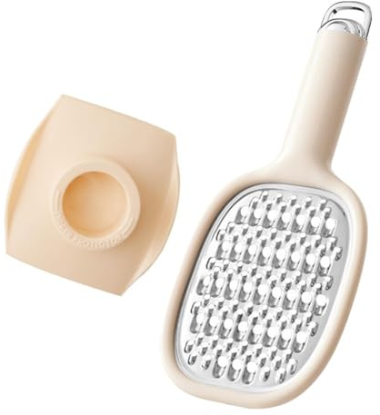 FUANA Grattugia per verdure in acciaio inox con comodo manico in ABS, trituratore multifunzione e grattugia per patate, frutta e cucina, asta per specchietto retrovisore verde