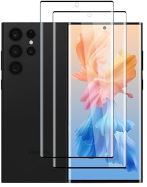 [2 Stück] für Folie Samsung Galaxy S22 Ultra 5G Panzerglas, Stoß-Kratzfest Displayschutz Samsung S22 Ultra Schutzfolie, Anti-Staub, Empfindlichkeit Displayfolie Schutzglas