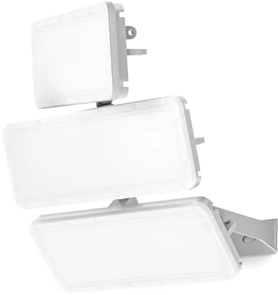 SOLLA Lite 300 W LED utomhusstrålkastare 30 000 LM 6000 K, IP66, vattentät, justerbar för parkering trädgård, sportplats – grå