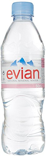 Evian Still Lot de 24 bouteilles d'eau minérale 500 ml