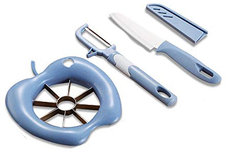 Kitchen Utensils Gadgets Fruit Vegetable Tools Apple Splitter and Divider 3pcs Set Stainless Steel Fruits Knife Peeler Corer Cutlery Pitter Slicer