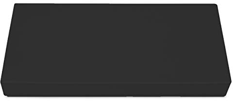 SuperKissen24. Hundebett Hundekissen Hundematratze Tierbett für Hunde - Wasserdicht, Waschbar - 80x40 cm - Schwarz