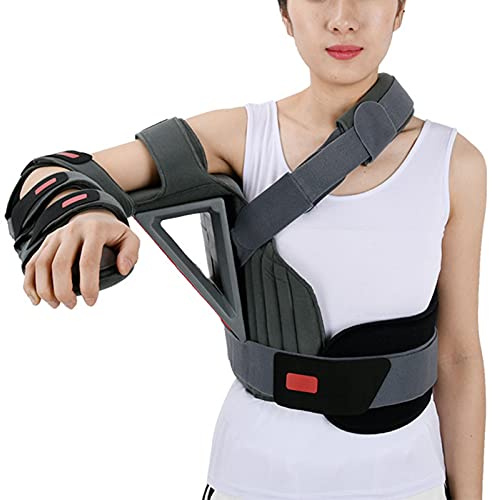 JMYSD Orthèse De Fixation D'abduction D'épaule Orthèse De Fixation De Bras Angle Réglable Abduction D'épaule Attelle Fixe pour Le Soutien des Blessures