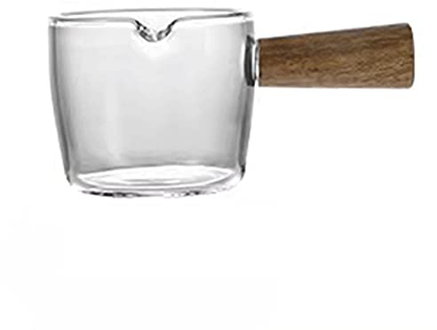 Gravy Boat Glass Sauce Boat, with A V-Shaped Cup Design, Suitable for Creamer Sauce Salad Dressing Black Pepper Sauce Easy to Use Gravy Sauce Boat