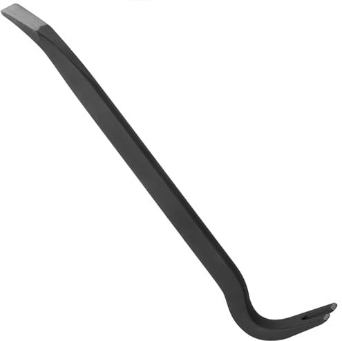 Jazooli Hand Tools - Heavy Duty 18 Treated Carbon Steel Crow Bar, Swan Neck Wrecking Bar with Chisel End, Ideal Tools for Men, Utility Bar Pry Tool for Nail, Pallet, Floorboard