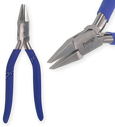 Pinze a becco lungo piatto con impugnatura imbottita per perline strumenti per la creazione di gioielli strumenti per la pesca a mosca Pinze ad ago Pinze per hobby e strumenti artistici creativi PTL®