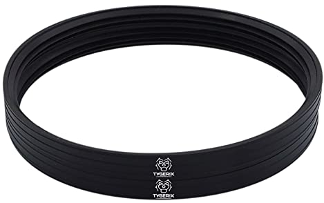 TYGERIX® 2x Guarnizione in Silicone da 130 mm per Canne Fumarie | Altezza 9 mm | Guarnizioni a Triplo Labbro Certificate | Perfetta Aderenza e Tenuta Stagna | Eccezionale Resistenza al Calore