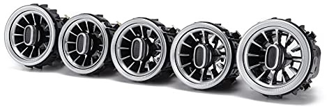 W205,W205 Air Vent,Tbest Luftdüsen W205,W205 Air Vents,5Pcs 64 Color Front Led Turbine Air Vent Umgebungslicht Kit Ersatz Für C Glcclass W205 20192021