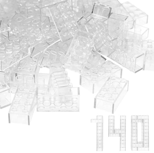 WYSWYG Set de 140 Piezas de Bloques de construcción, Apto para niños y Aficionados al Moc –Transparente